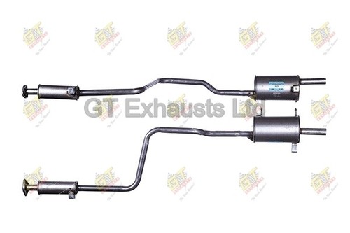 Exhaust twin silencer tail - exhaust,