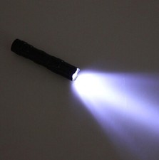 Police 3 W LED Micro Aluminium Torch in Custom Black Pouch  Cadets etc