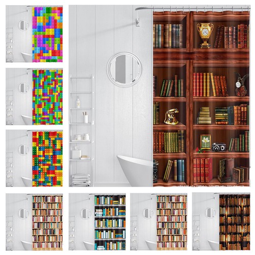 Bookcase pattern shower - bookcase,