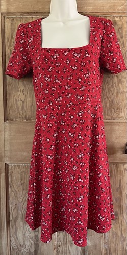 Red floral dress from - from, boohoo