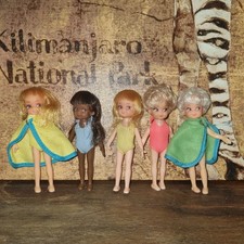 vintage Denys Fisher 5 dolls 1972 miss World game dolls 