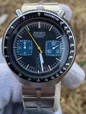 Vintage 1970's Seiko Bullhead Men's Automatic Chronograph Watch - 6138-0040