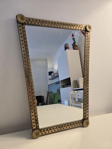 Vintage brass filigree - brass, wall