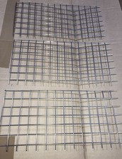 3 X Stainless Steel Welded Wire Mesh 25mm X 25mm x2.5mm Panel. 350mm X 168mm
