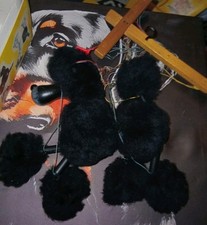Pelham Puppet Black Poodle Dog