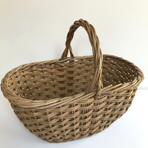 Vintage large woven shopping - vintage,