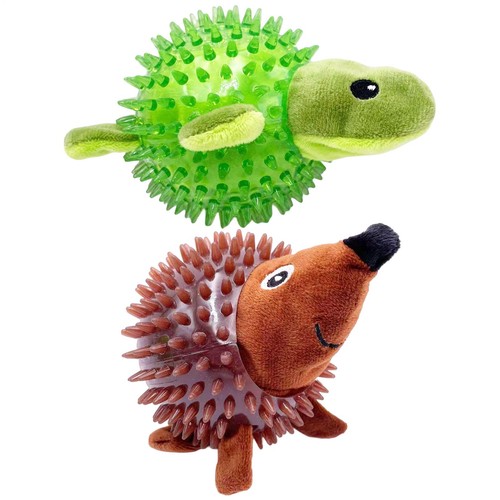 Spike ball fetching pet dog - spike,