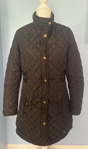 Joules ladies black quilted - joules,