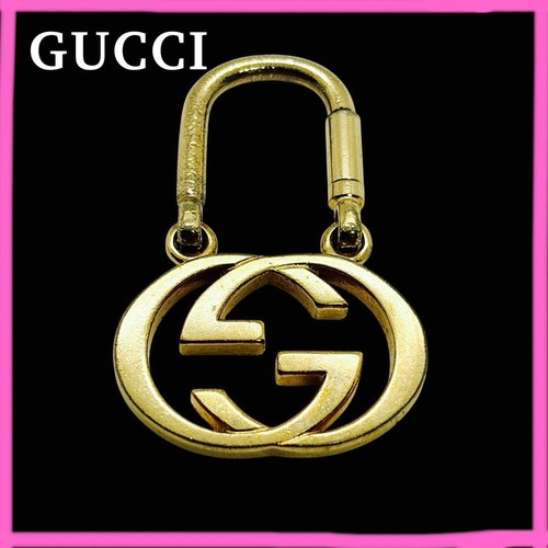 Rare gucci double logo key - gucci,