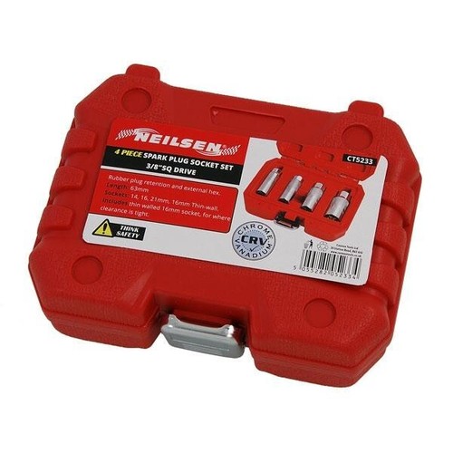 4pc spark plug socket - spark, set