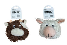 Moppy Ball Dog Toy Cow Sheep