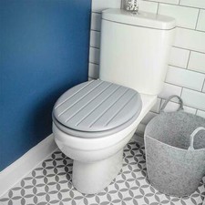 Toilet Seat Grey Tongue &