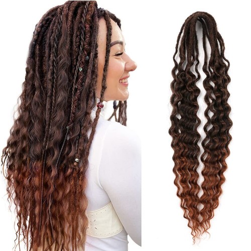 Synthetic curly double - double, ended