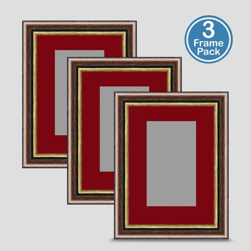 Photo frame brown gold - photo,