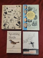 4 Vintage Bird Books: British