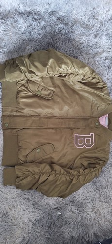 Girls khaki bomber jacket - khaki, with