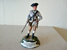 CHAS C STADDEN 80MM PAINTED PEWTER PRVTE WINTER DRESS AMERIC CONT LINE AWI 1776