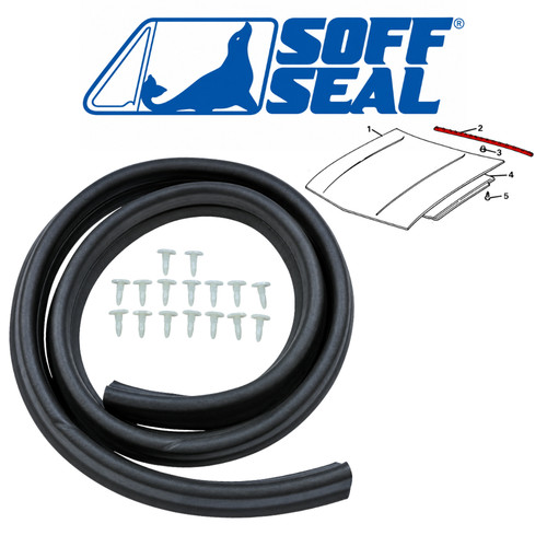 Hood cowl seal with clips - seal,