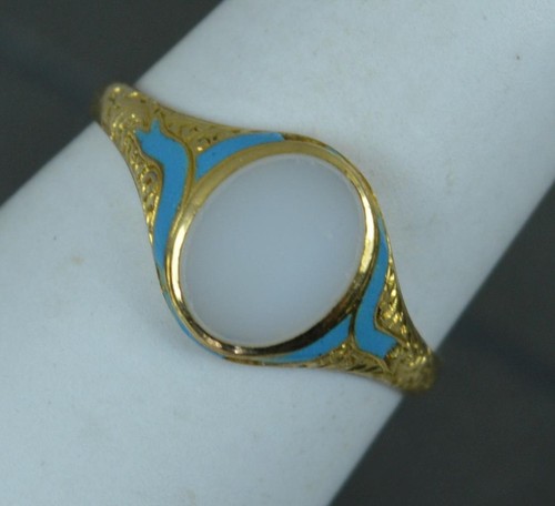 Victorian 18ct gold blue - victorian,