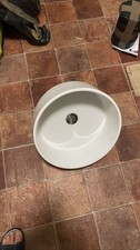 Round White Ceramic Countertop Basin Vessel Sink Bathroom Vanity Wash Bowl