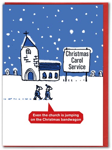 Modern toss christmas card - christmas,