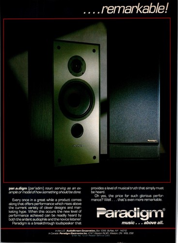 1988 paradigm stereo - 1988,