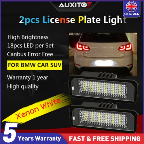 White led license plate - 2x,