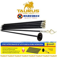 12 x Pcs DRAIN RODS SET