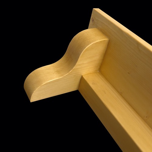 Handmade wooden mantel shelf - handmade,