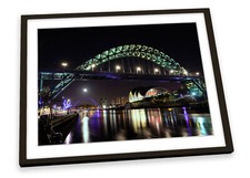 Newcastle River Tyne Bridge City FRAMED ART PRINT Picture Poster Artwork
