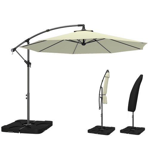 Outsunny banana parasol - outsunny, 3(m)