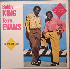 BOBBY KING & TERRY EVANS - LIVE AND LET LIVE - 12" VINYL LP RECORD NEAR MINT