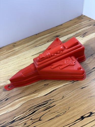 Vintage red space shuttle - space,