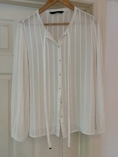 Zara White Blouse Size XL/14