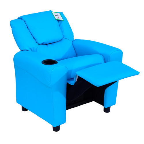 Kids recliner chair leather - pu,