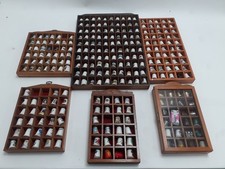 Vintage Thimble Collection W/ 6x Display Cases - Almost 300x Collectable Bundle