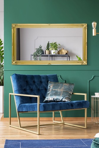Large mirror gold - large, antique