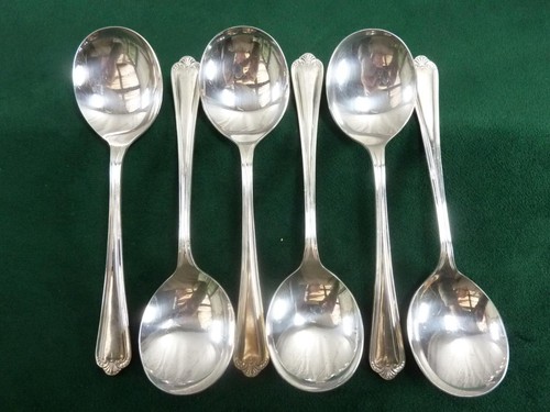 Nice vintage soup spoons - 6,
