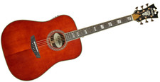 D'angelico Excel Series Lexington Dreadnought Electro Acoustic Guitar In Auburn