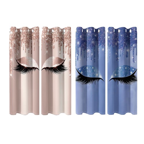Unicorn eyelash print curtain - unicorn,