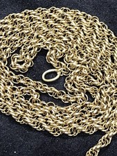 Vintage Solid 18 C T 18 K Yellow Gold Chain By UNI A ERRE 70cm 10.3 Gra No Scrap