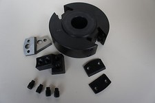 50mm Wide 93mm Dia 1 1/4 In Bore Euro Spindle Cutter Block with Cutters Limiters