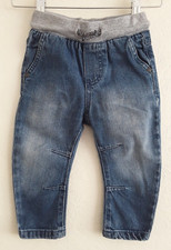 Baby boy's blue denim pull on