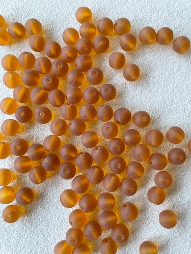 Gutermann glass frosted beads - gutermann,