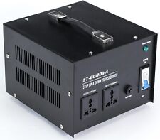 tonchean 2000W Voltage Converter UK to US & US to UK Toroidal Core Step Up & Dow