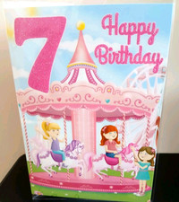 Girls 7th BIRTHDAY GREETING