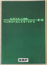 ERF E6 & E10 TRUCKS Commercial Vehicle Sales Literature Pack OCT 1986