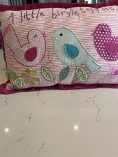 Cushion Embroidered With Birds