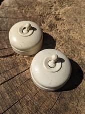 2 X Vintage White ivorine
