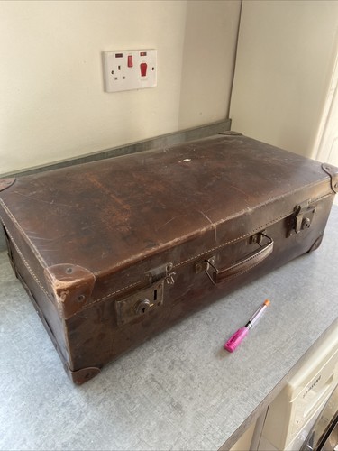Vintage brown leather effect - leather,